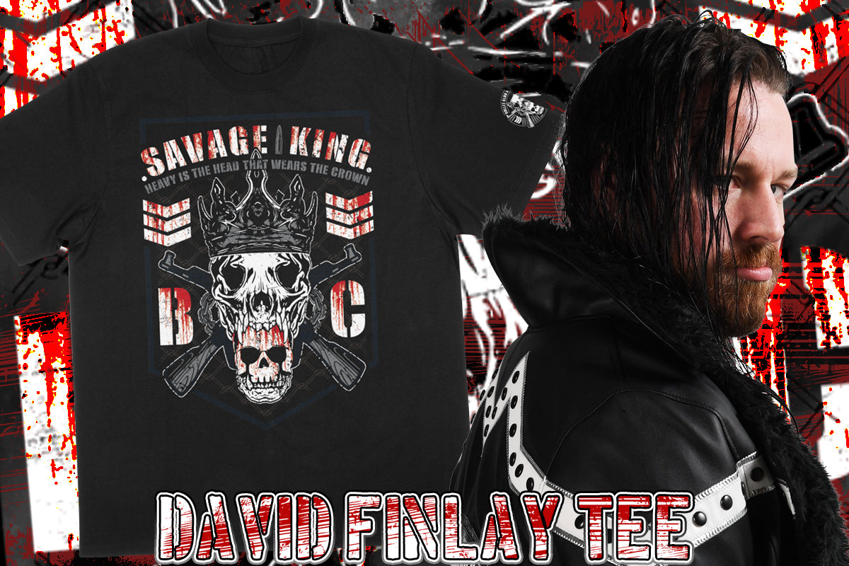 デビッド・フィンレー「HEAVY IS THE HEAD」Tシャツ