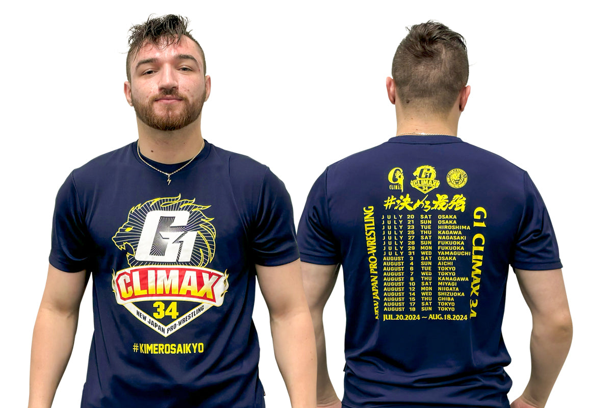 G1 CLIMAX 34 大会記念 ドライTシャツ(ネイビー)