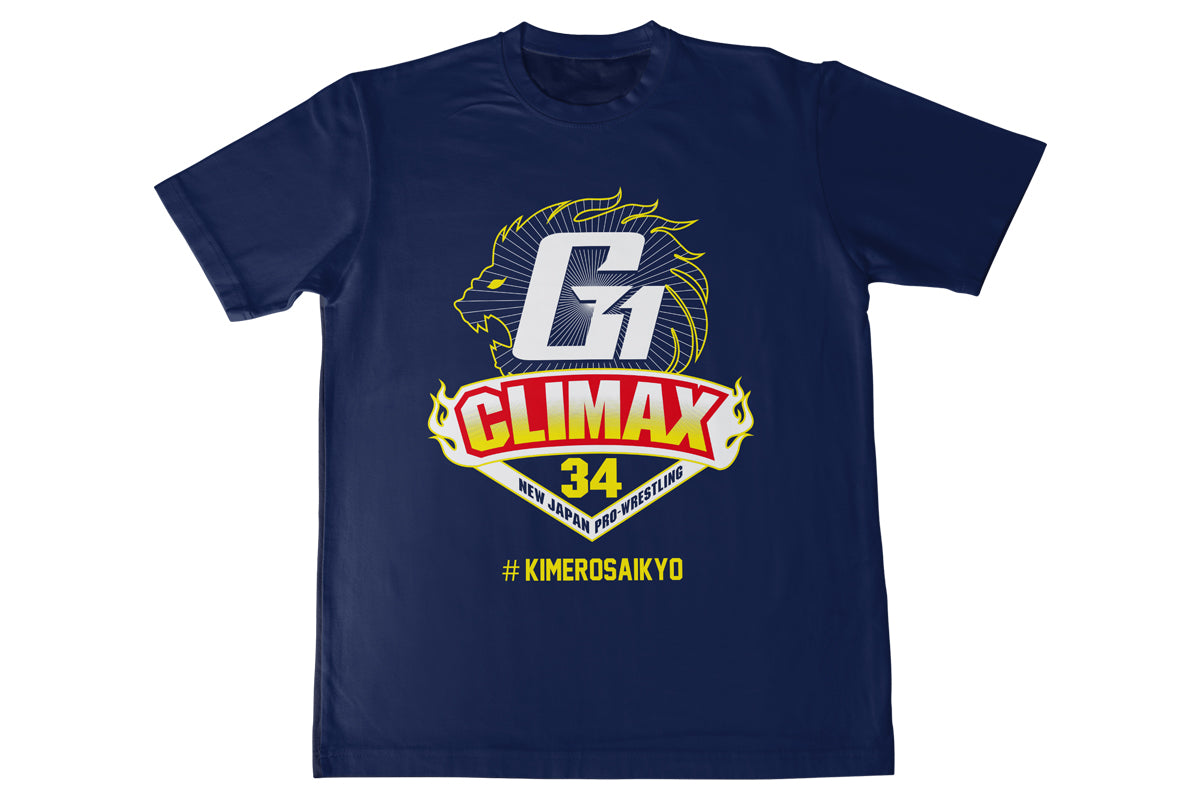 G1 CLIMAX 34 大会記念 ドライTシャツ(ネイビー) XL