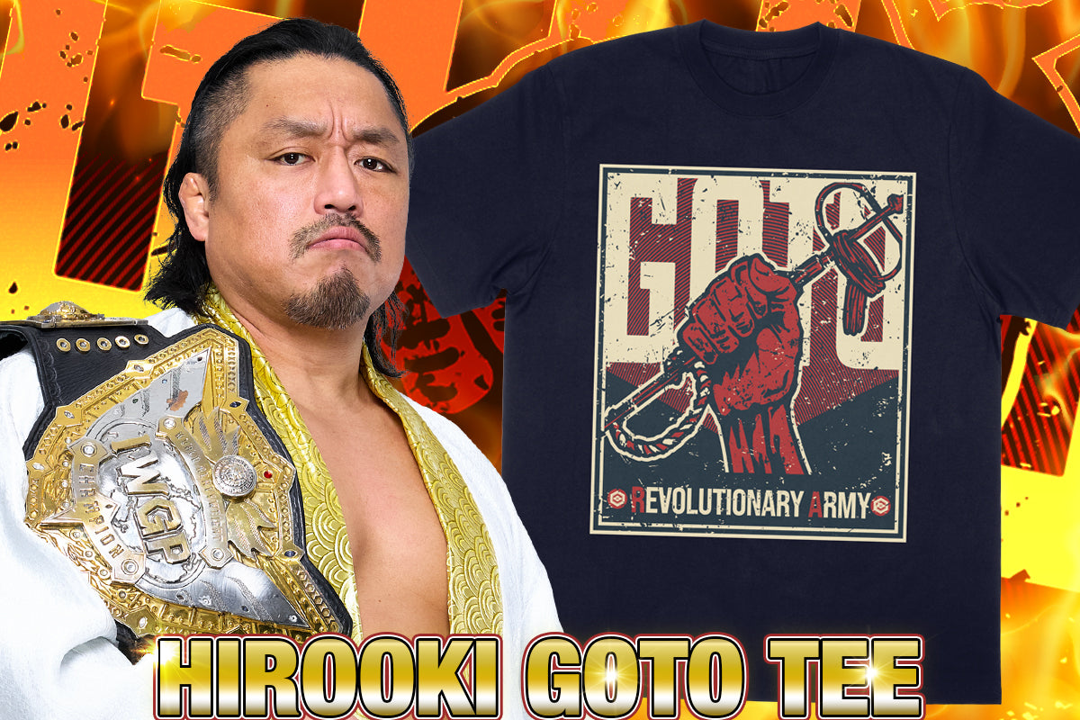 後藤洋央紀「後藤革命軍」Tシャツ(ネイビー)