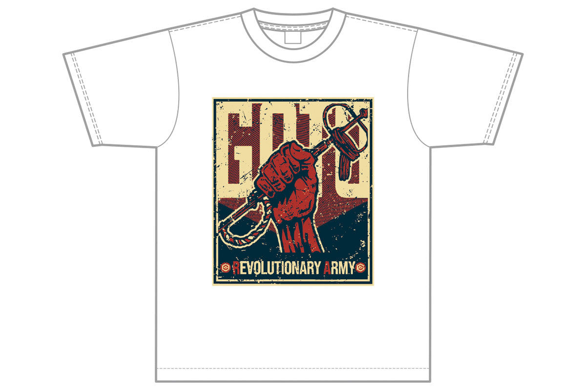 後藤洋央紀「後藤革命軍」Tシャツ(ホワイト)