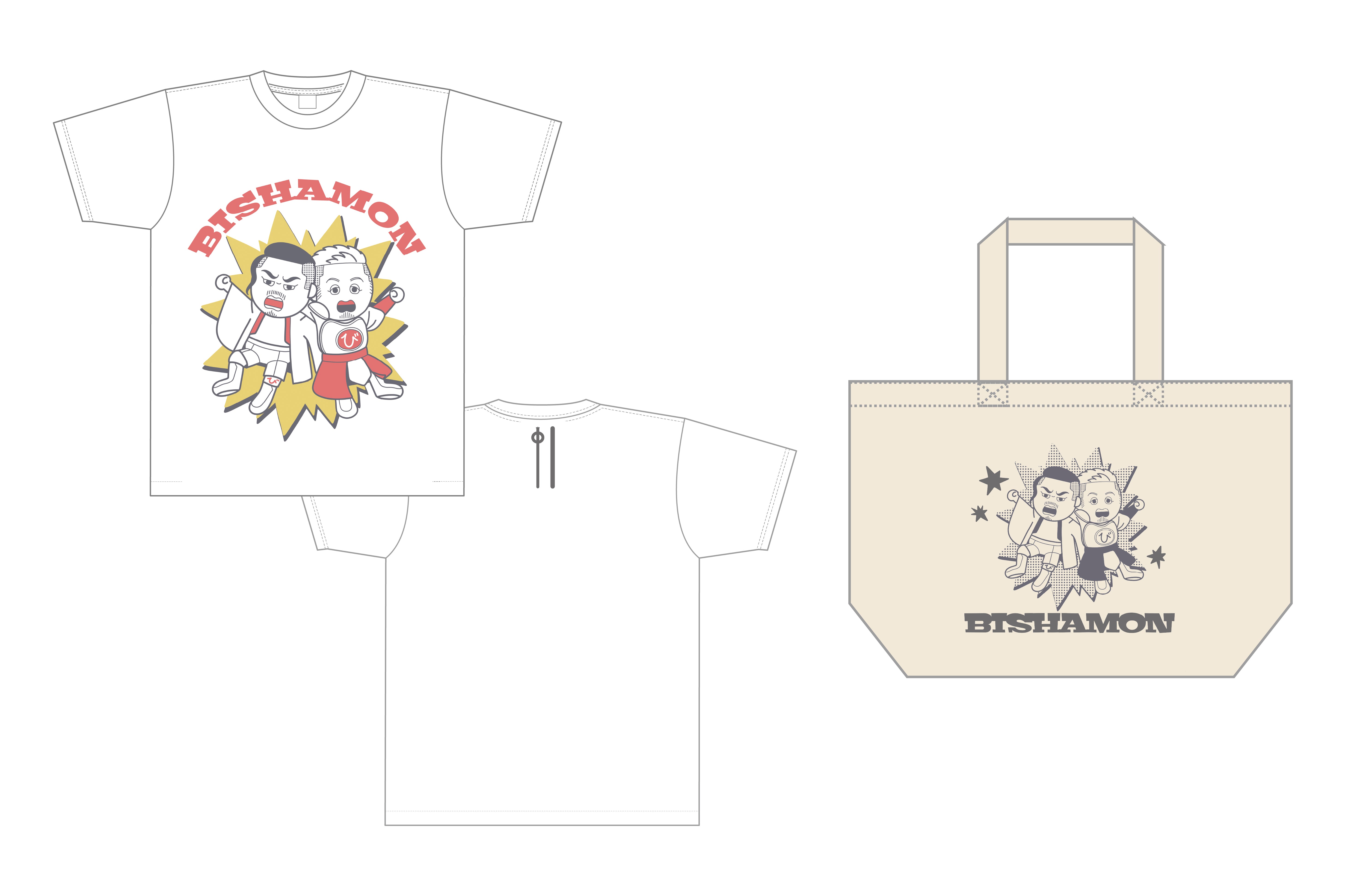 11月下旬以降お届け】後藤洋央紀＆YOSHI-HASHI「BISHAPYON」Tシャツ