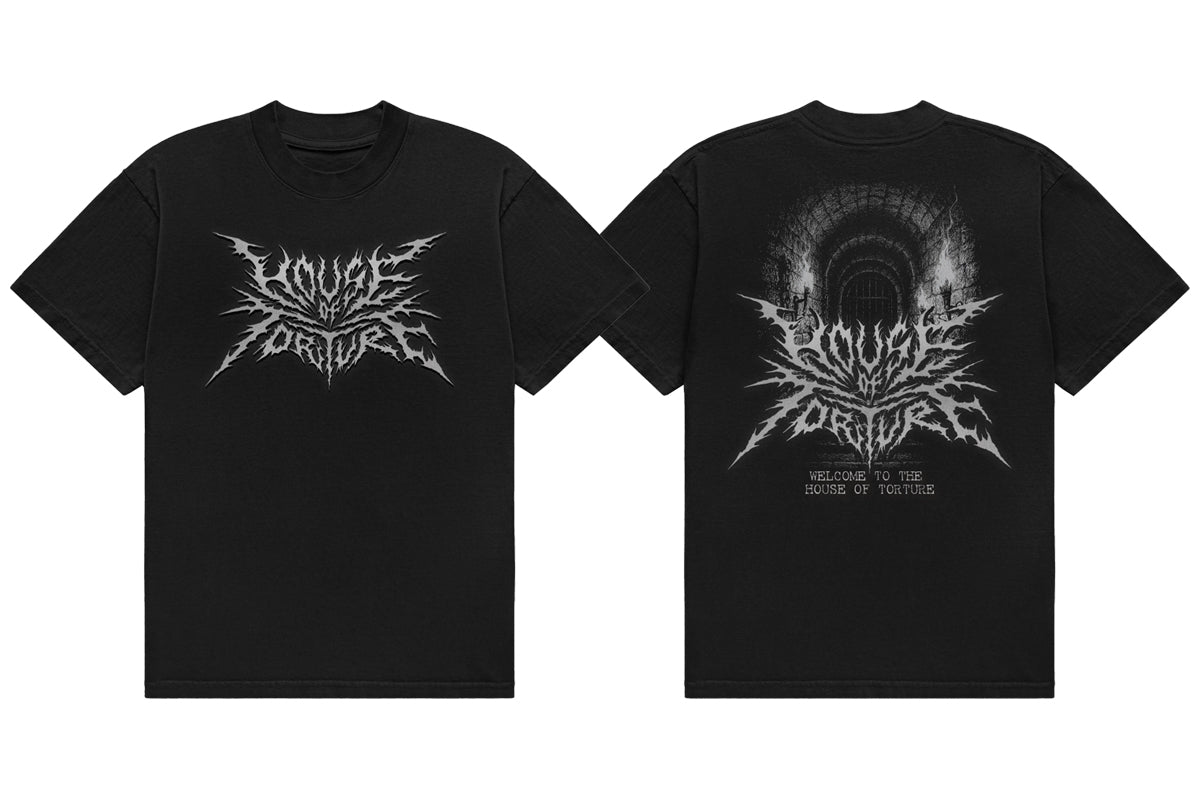 プロ格ヒーローズ　HOUSE OF TORTURE HOUSE OF TORTURE Tシャツ（2025・ブラック×シルバー）