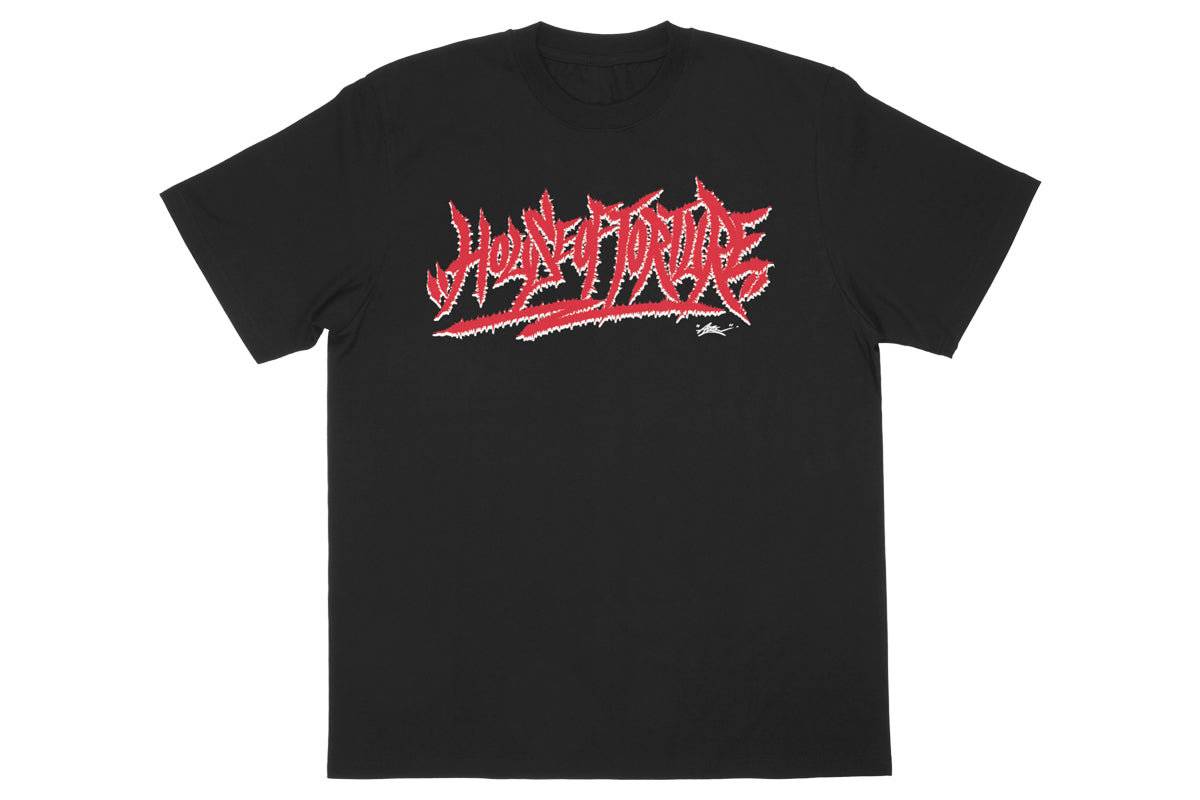 HOUSE OF TORTURE×AZI Collaboration T-Shirts(BLACK)