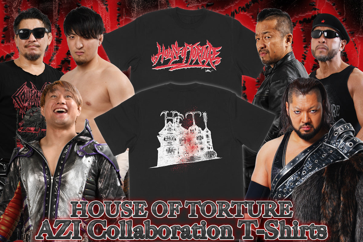 HOUSE OF TORTURE×AZI Collaboration T-Shirts(BLACK)