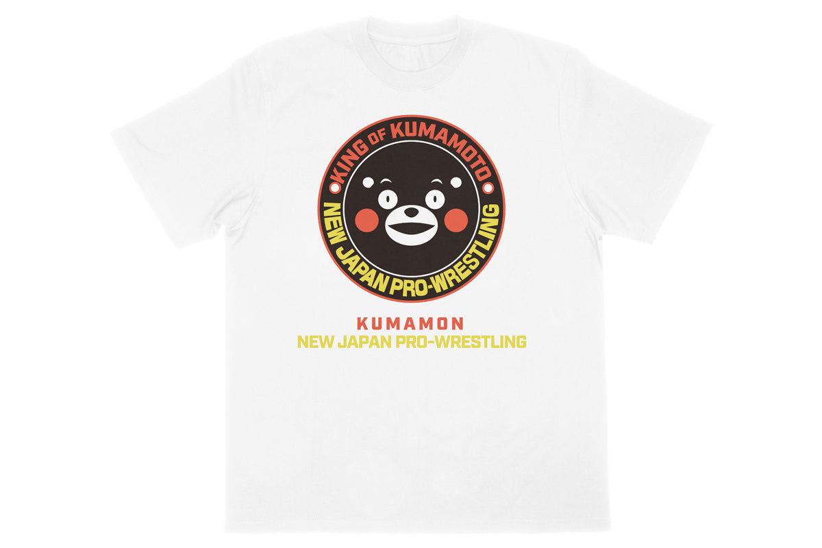 新日本プロレス×くまモン コラボ チャリティTシャツ(ホワイト)