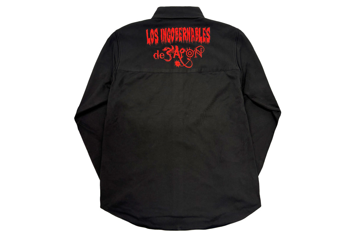 L・I・J ストレッチブラックデニムシャツ