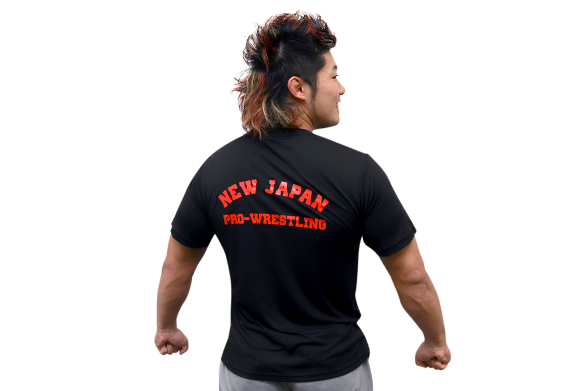 ライオンマーク ドライTシャツ(2025・ブラック×レッド×ゴールド)