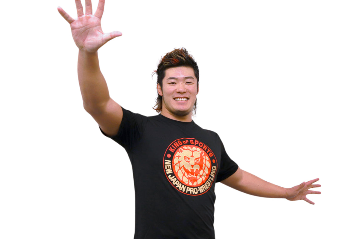 ライオンマーク ドライTシャツ(2025・ブラック×レッド×ゴールド)