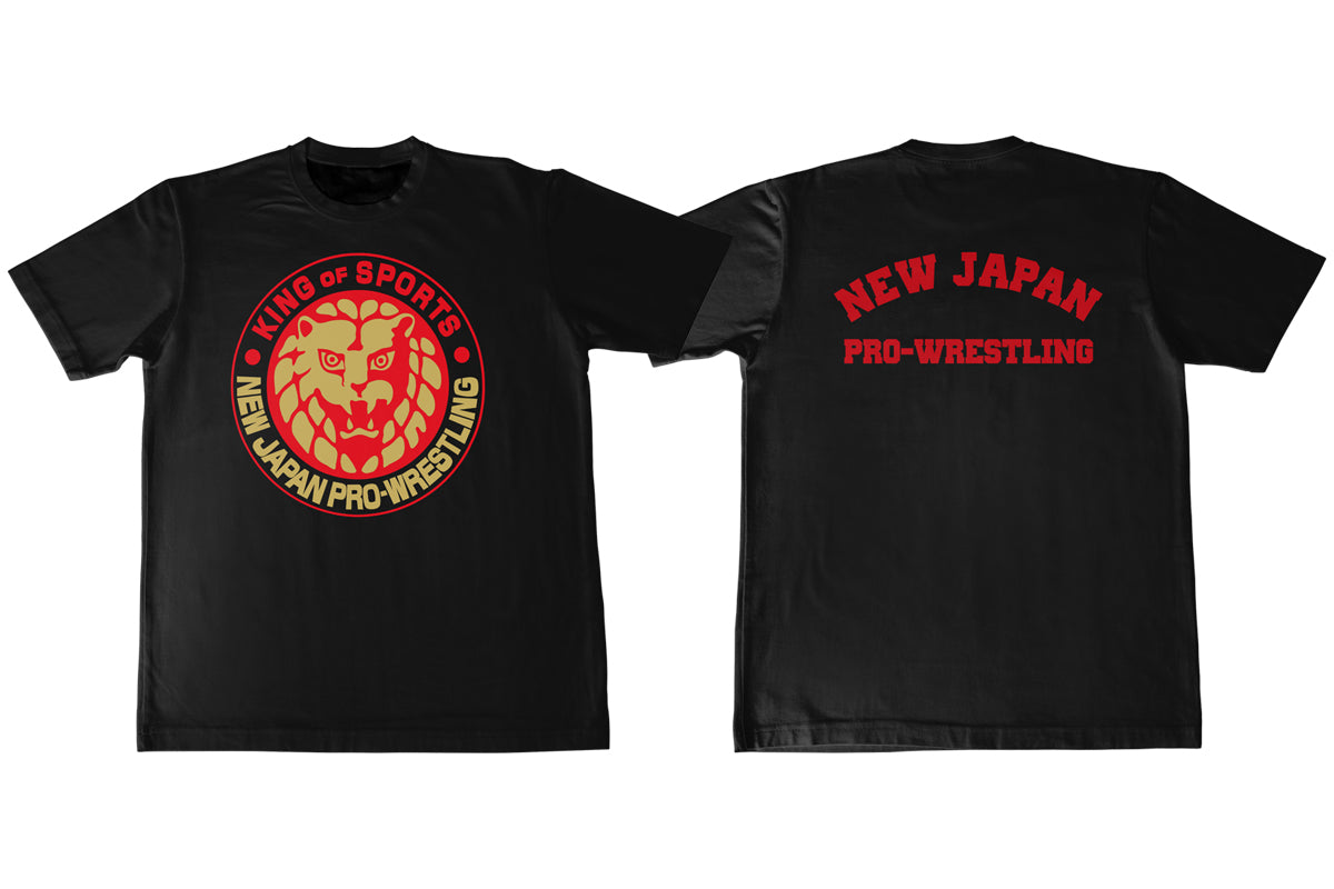 ライオンマーク ドライTシャツ(2025・ブラック×レッド×ゴールド)