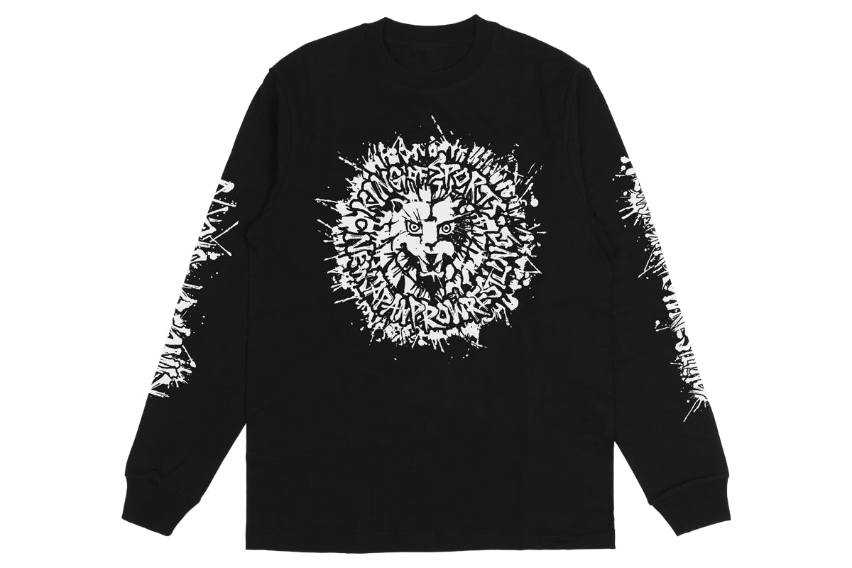 ライオンマーク ロングスリーブ(2025・ブラック×ホワイト)