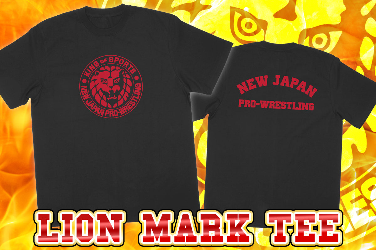 ライオンマーク Tシャツ(ブラック×レッド)