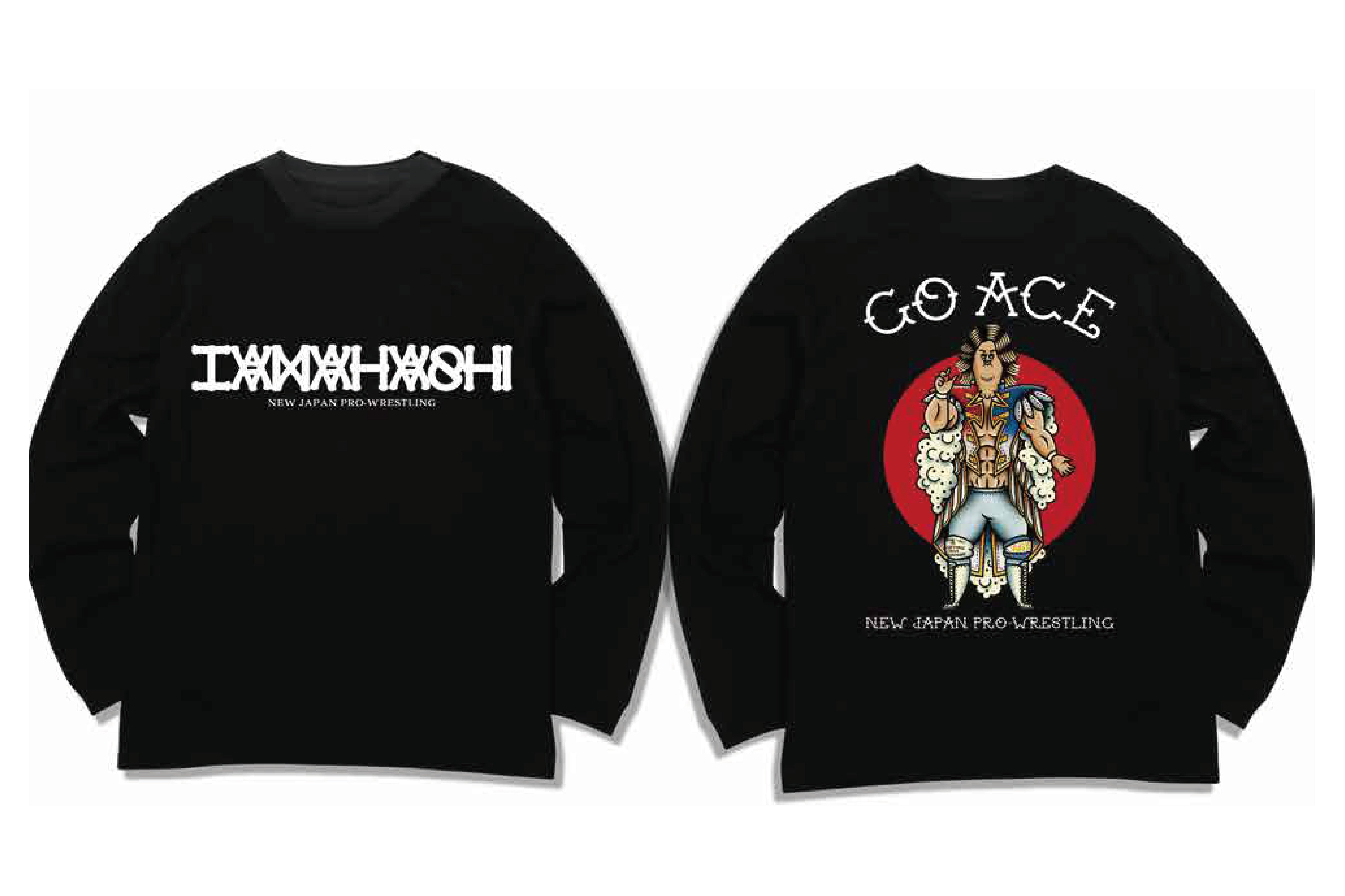 棚橋弘至×KAT$UO コラボロングスリーブ（ブラック）