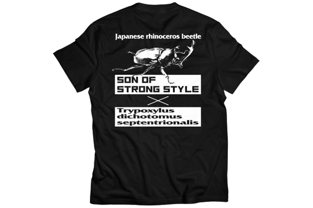 成田蓮「TRYPOXYLUS DICHOTOMUS」Tシャツ(ブラック)