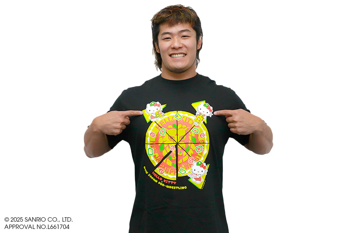新日本プロレス×ハローキティ コラボTシャツ(PIZZA)
