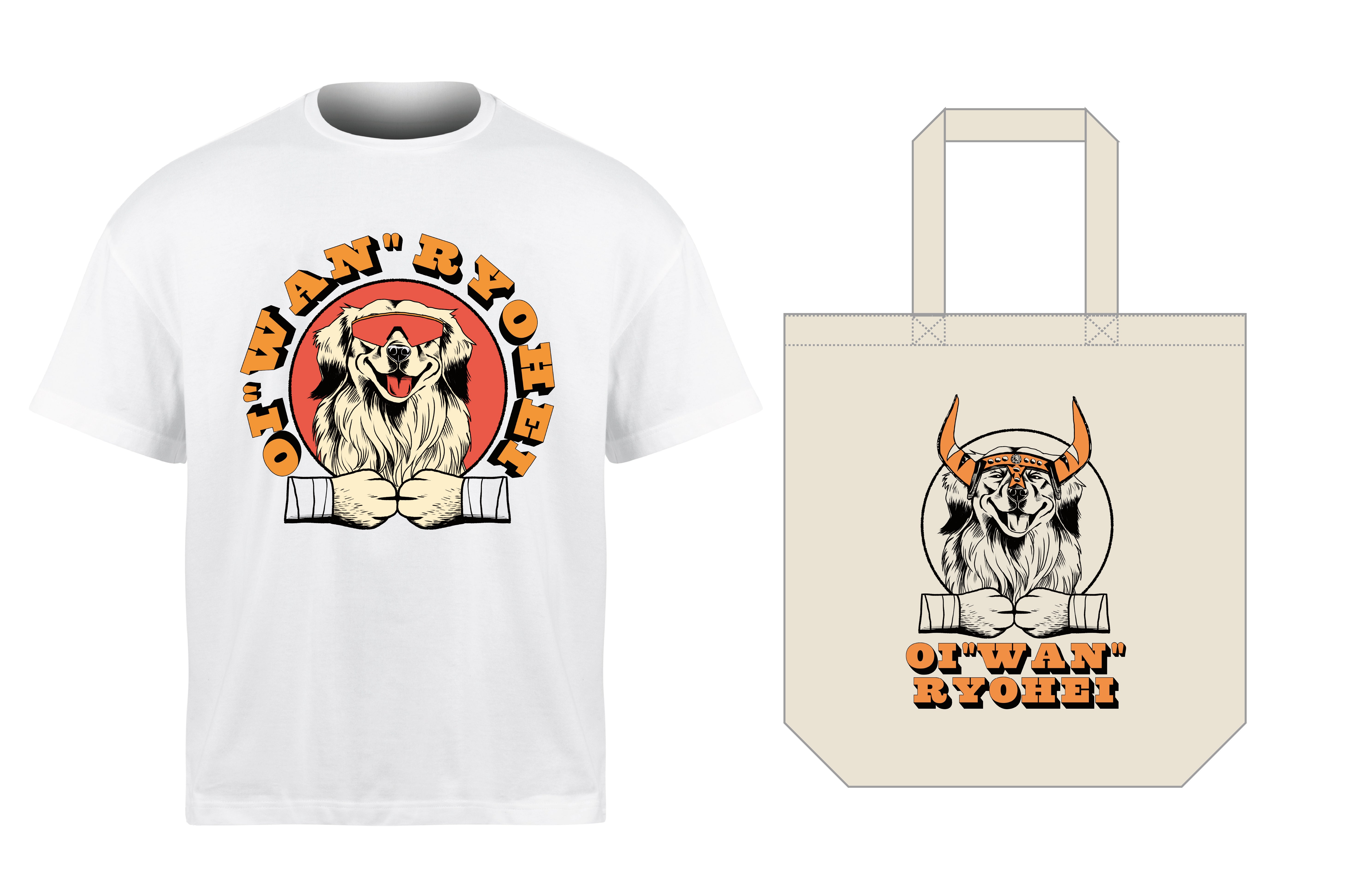 12月中旬以降お届け】大岩陵平「OIWAN」Tシャツ＆トートバッグセット