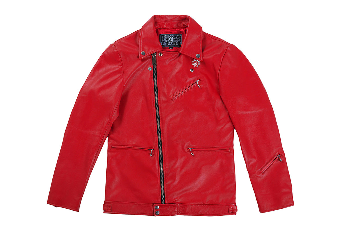 【3月上旬以降お届け】高橋ヒロム&ROLLING CRADLE PRODUCE 15thANNIVERSARY COLLABORATION ライダースジャケット(レッド)