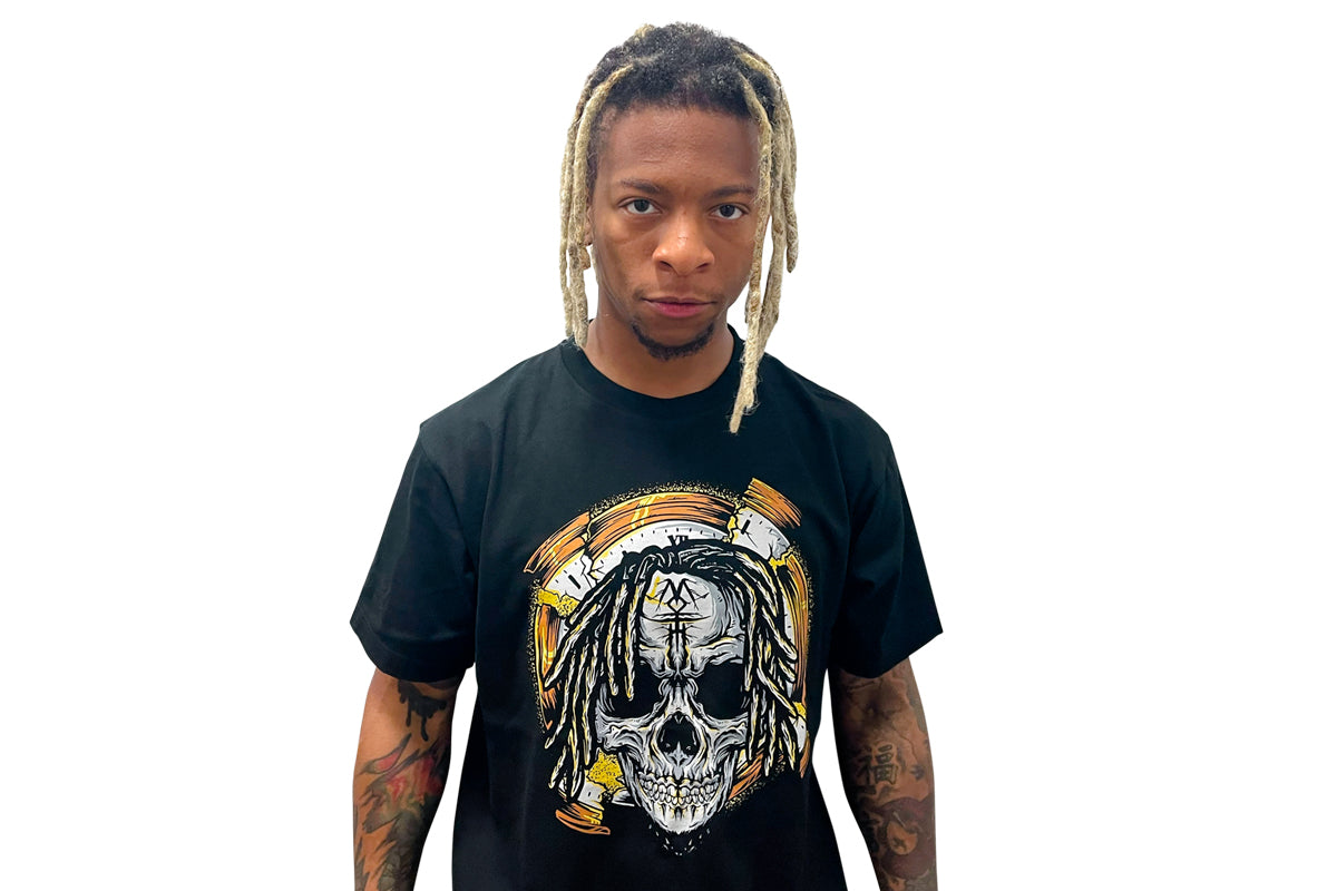 リオ・ラッシュ Tシャツ(ブラック×ゴールド)