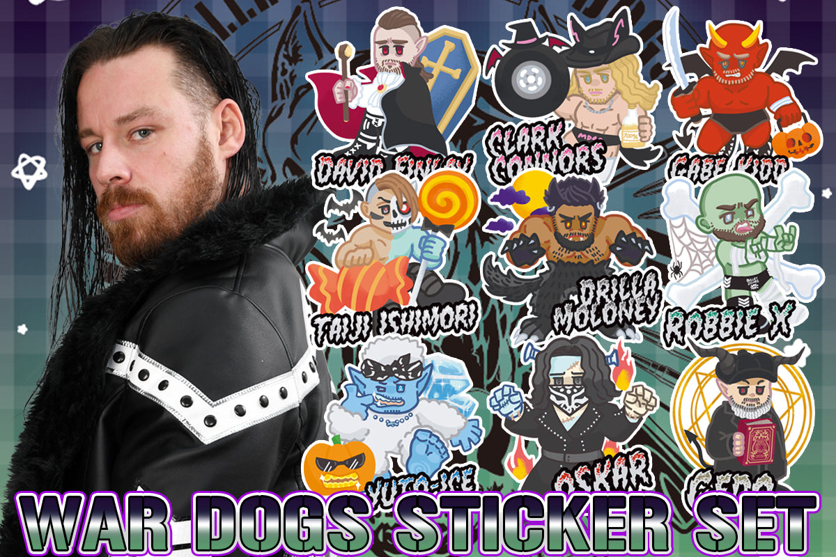 BULLET CLUB WAR DOGS ハロウィーン フレークシールセット