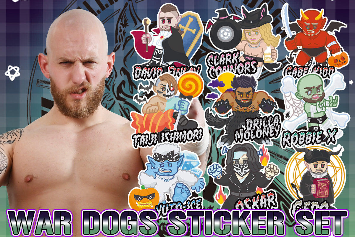 BULLET CLUB WAR DOGS ハロウィーン フレークシールセット