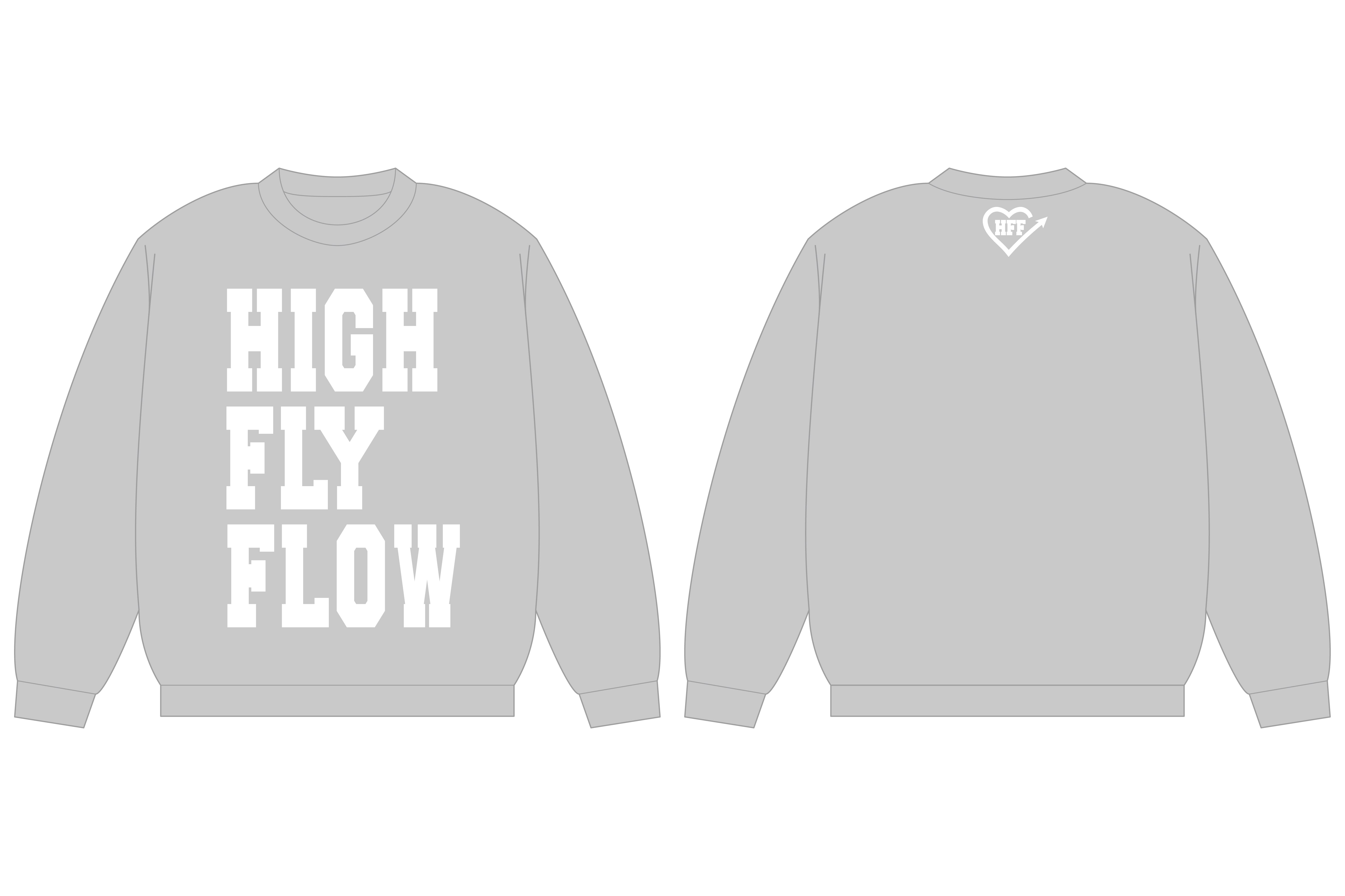 棚橋弘至「HIGH FLY FLOW」スウェットトレーナー（グレー）