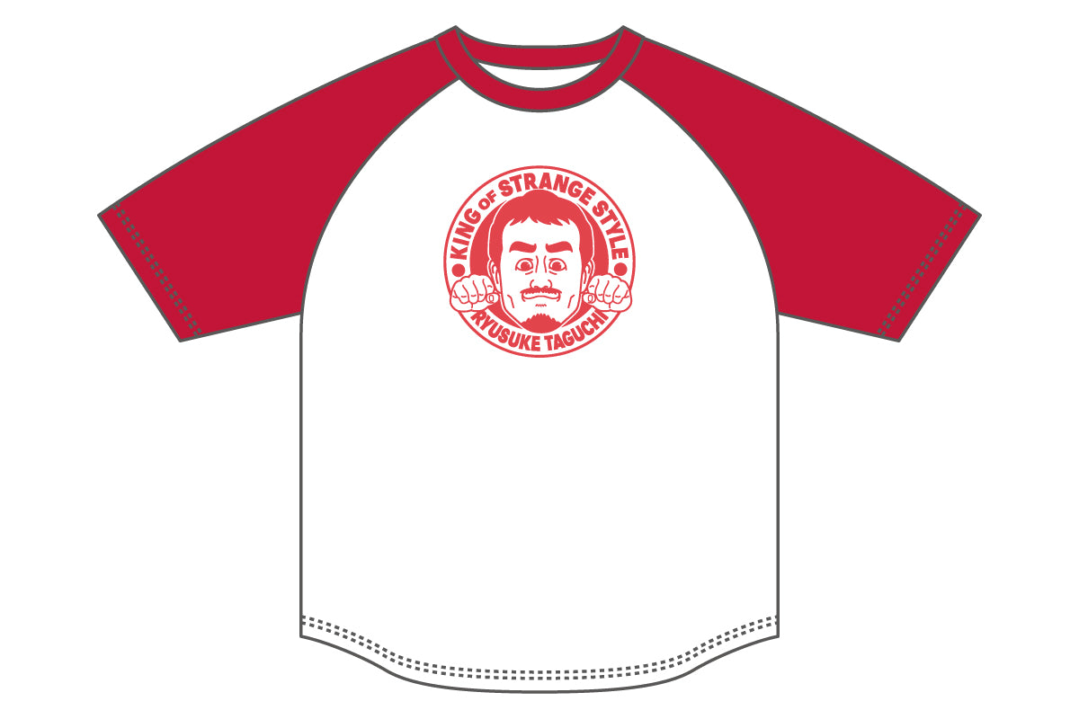 田口隆祐 ラグランTシャツ(レッド)