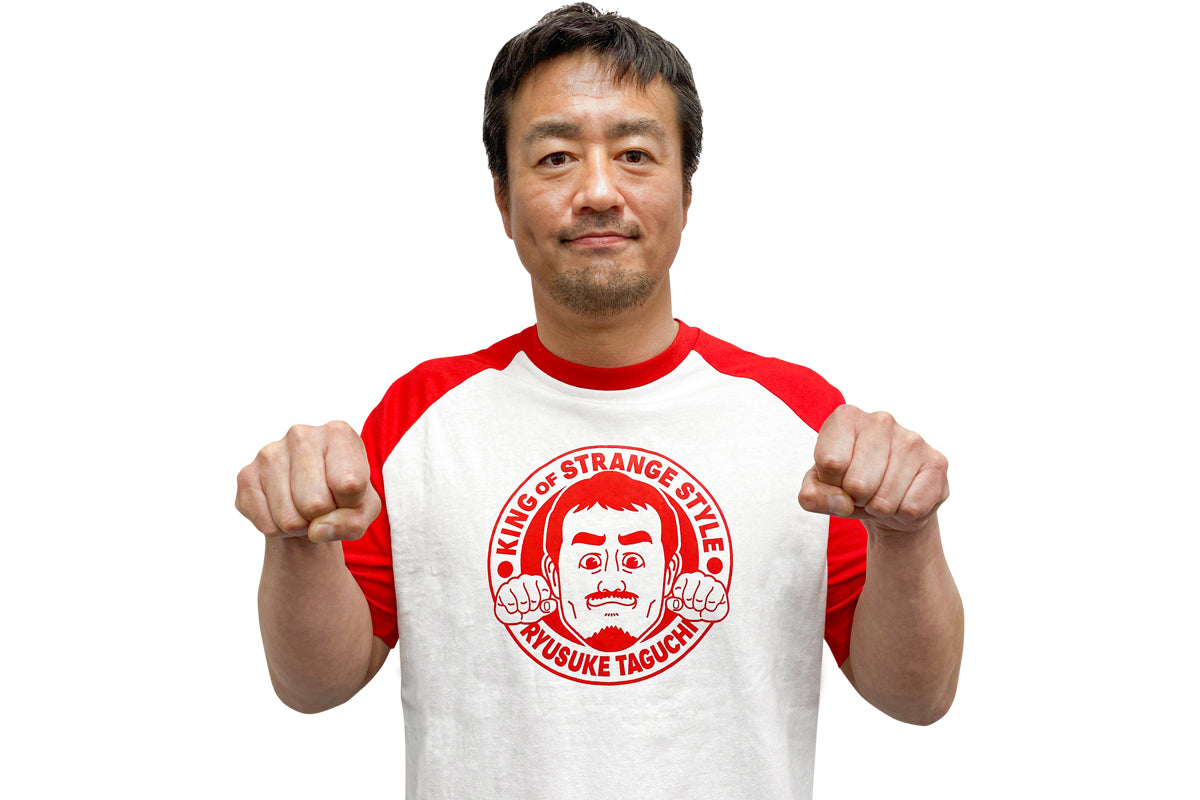 田口隆祐 ラグランTシャツ(レッド)