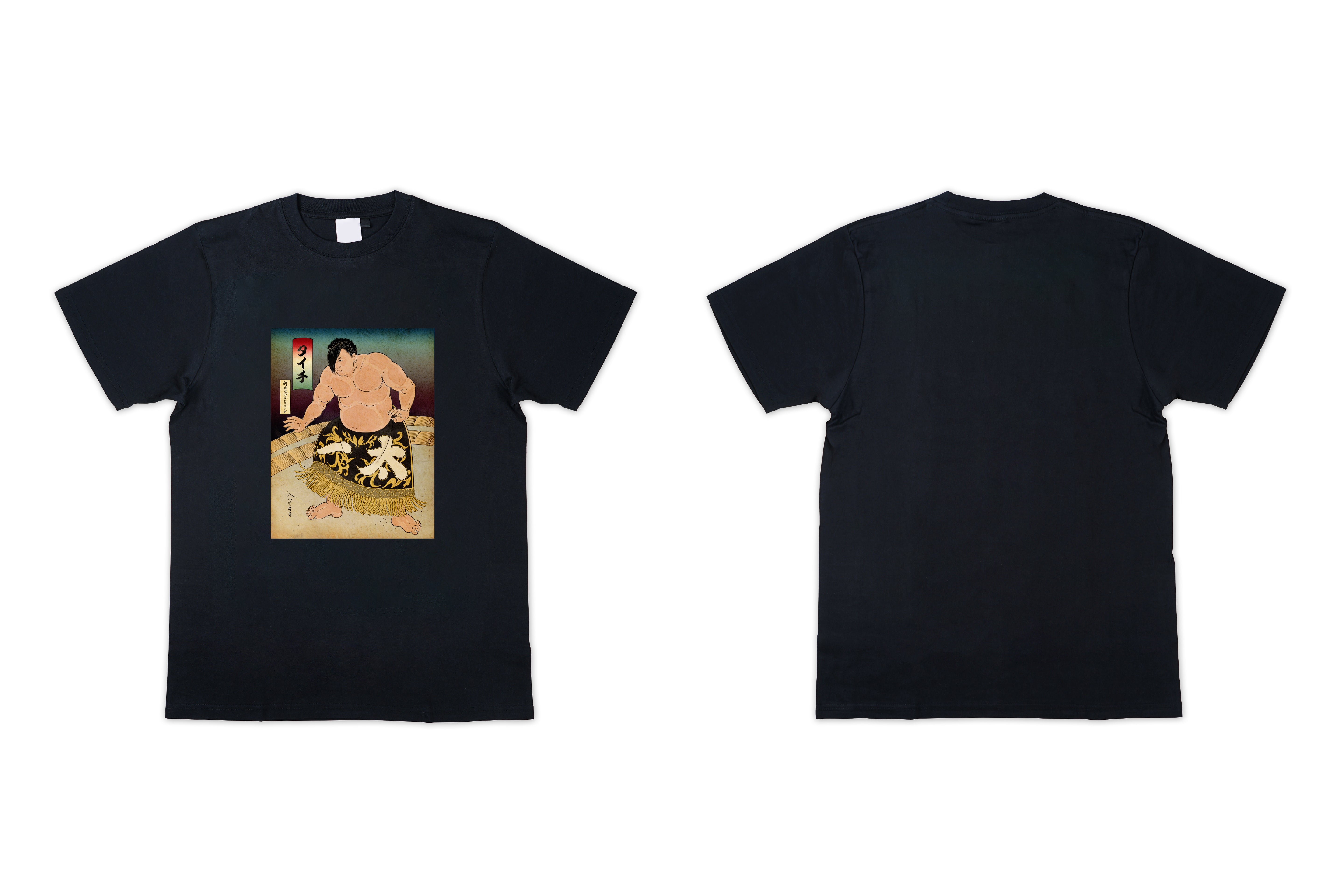 タイチ × オノ・タコ「力士風姿絵」コラボTシャツ