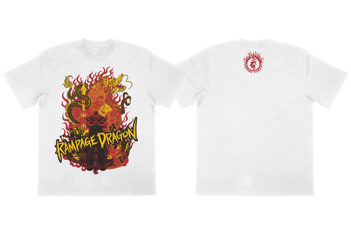 鷹木信悟「不動龍」Tシャツ(ホワイト)