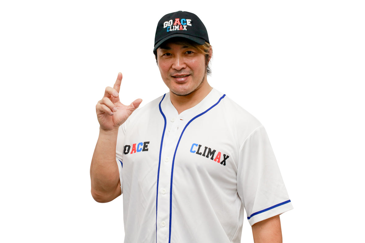 棚橋弘至「GO ACE CLIMAX」べースボールシャツ