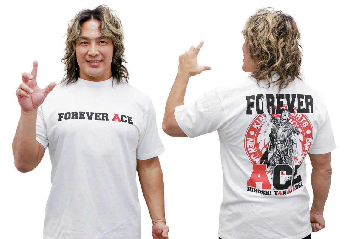 棚橋弘至「FOREVER ACE」Tシャツ(ホワイト)