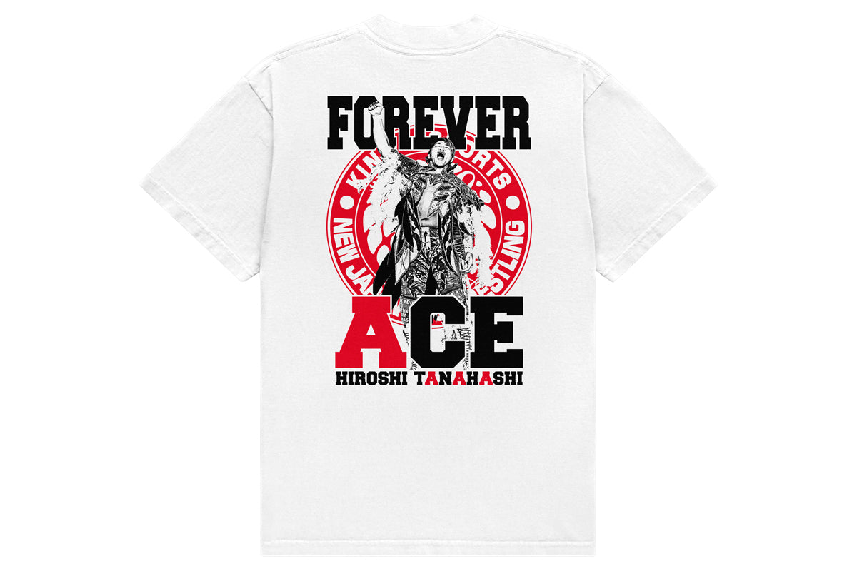 棚橋弘至「FOREVER ACE」Tシャツ(ホワイト)