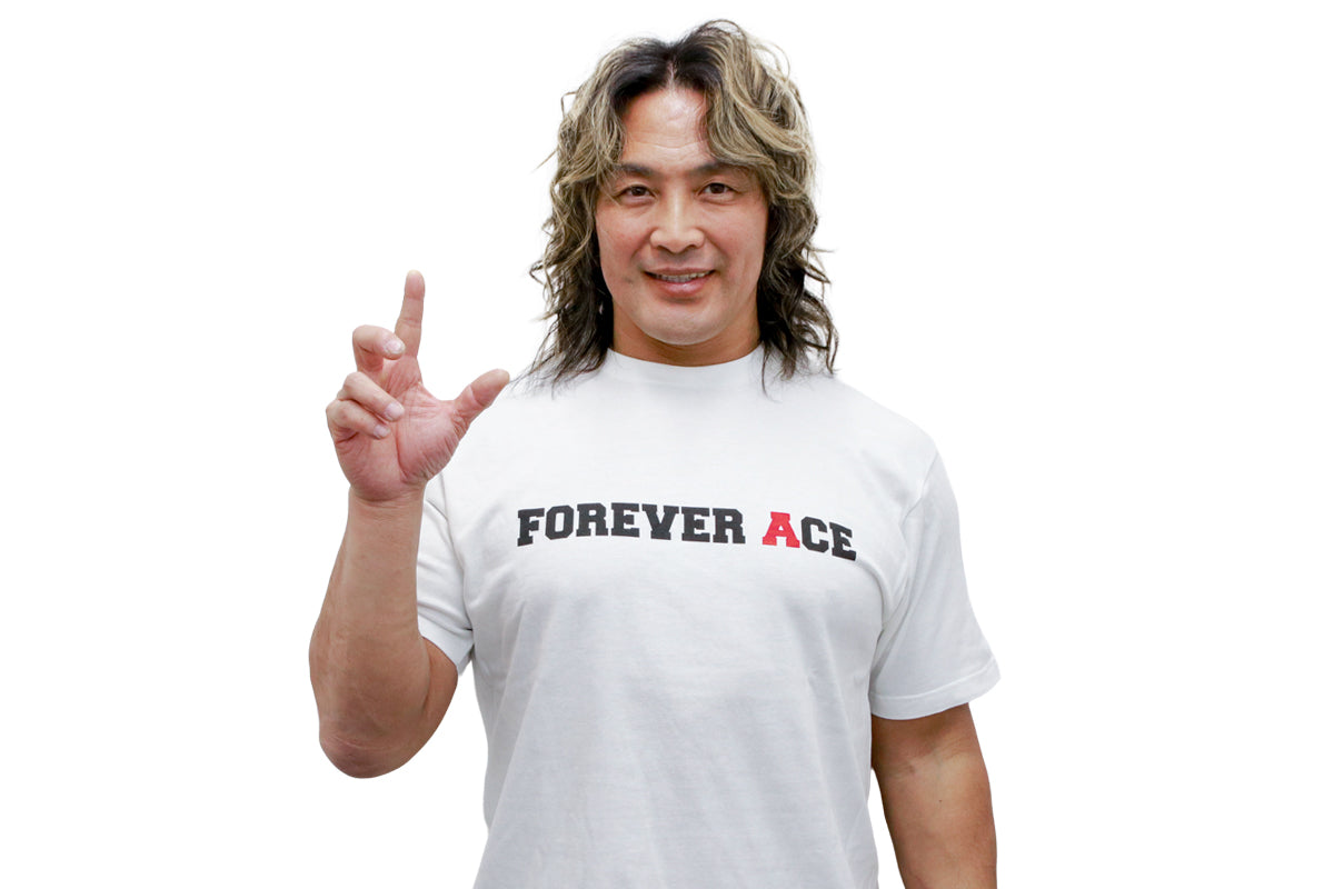 棚橋弘至「FOREVER ACE」Tシャツ(ホワイト)