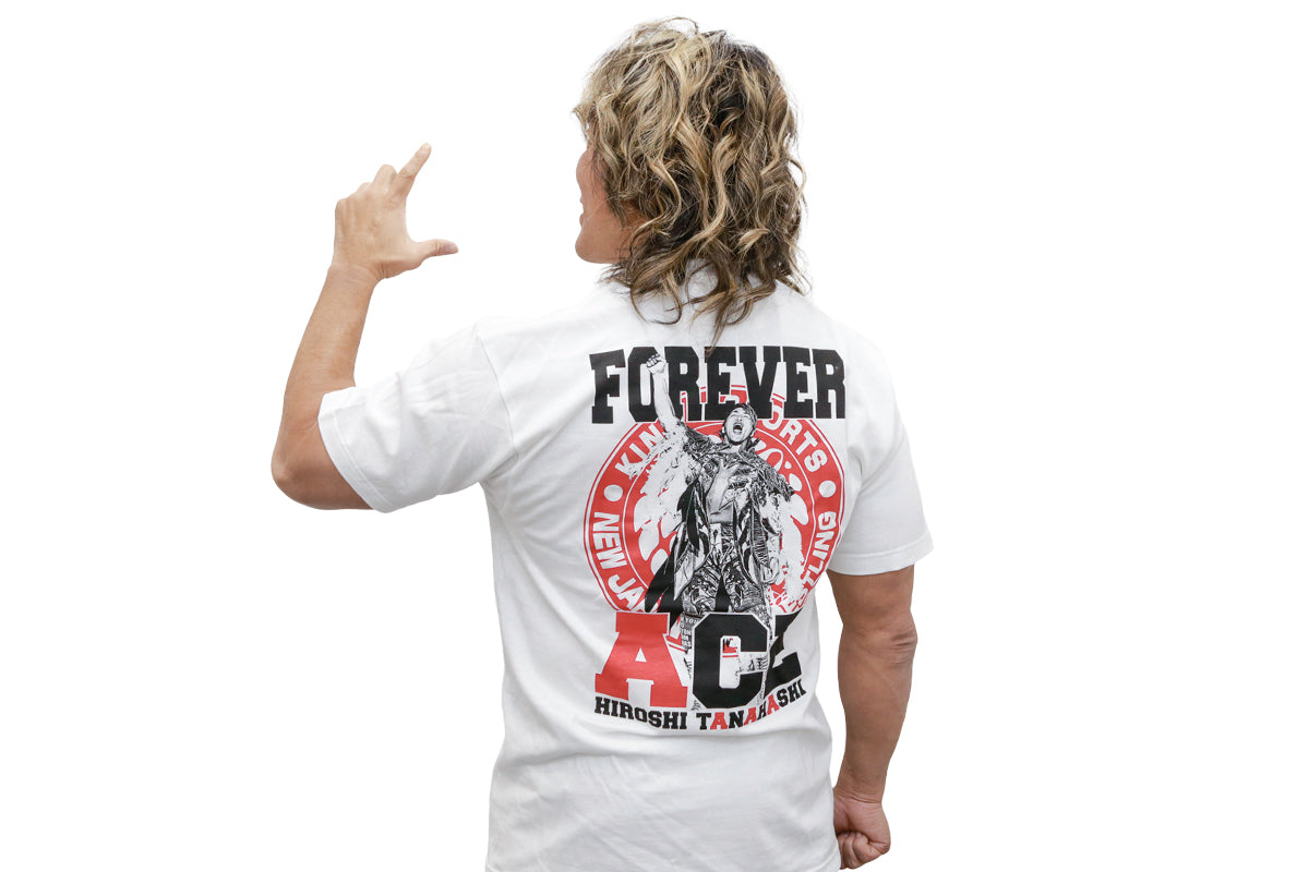 棚橋弘至「FOREVER ACE」Tシャツ(ホワイト)