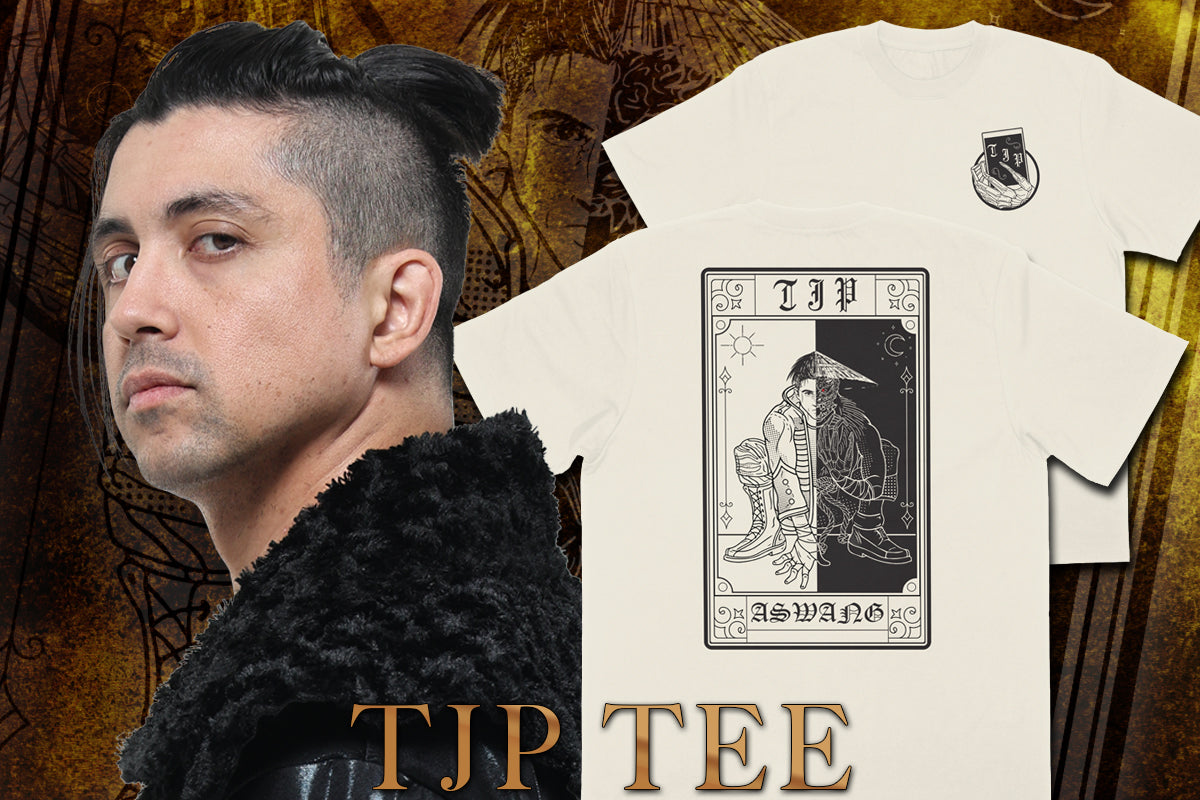 TJP「CARD」Tシャツ(アイボリー)