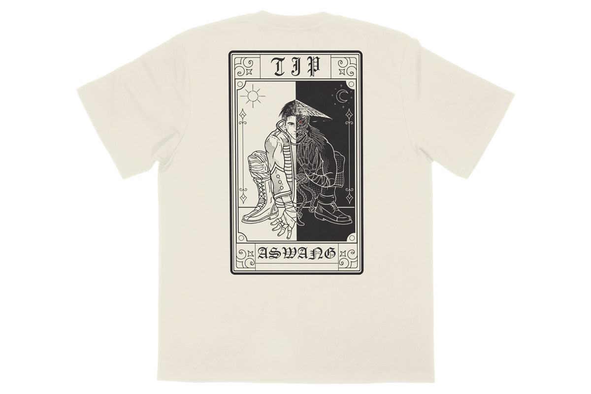 TJP「CARD」Tシャツ(アイボリー)