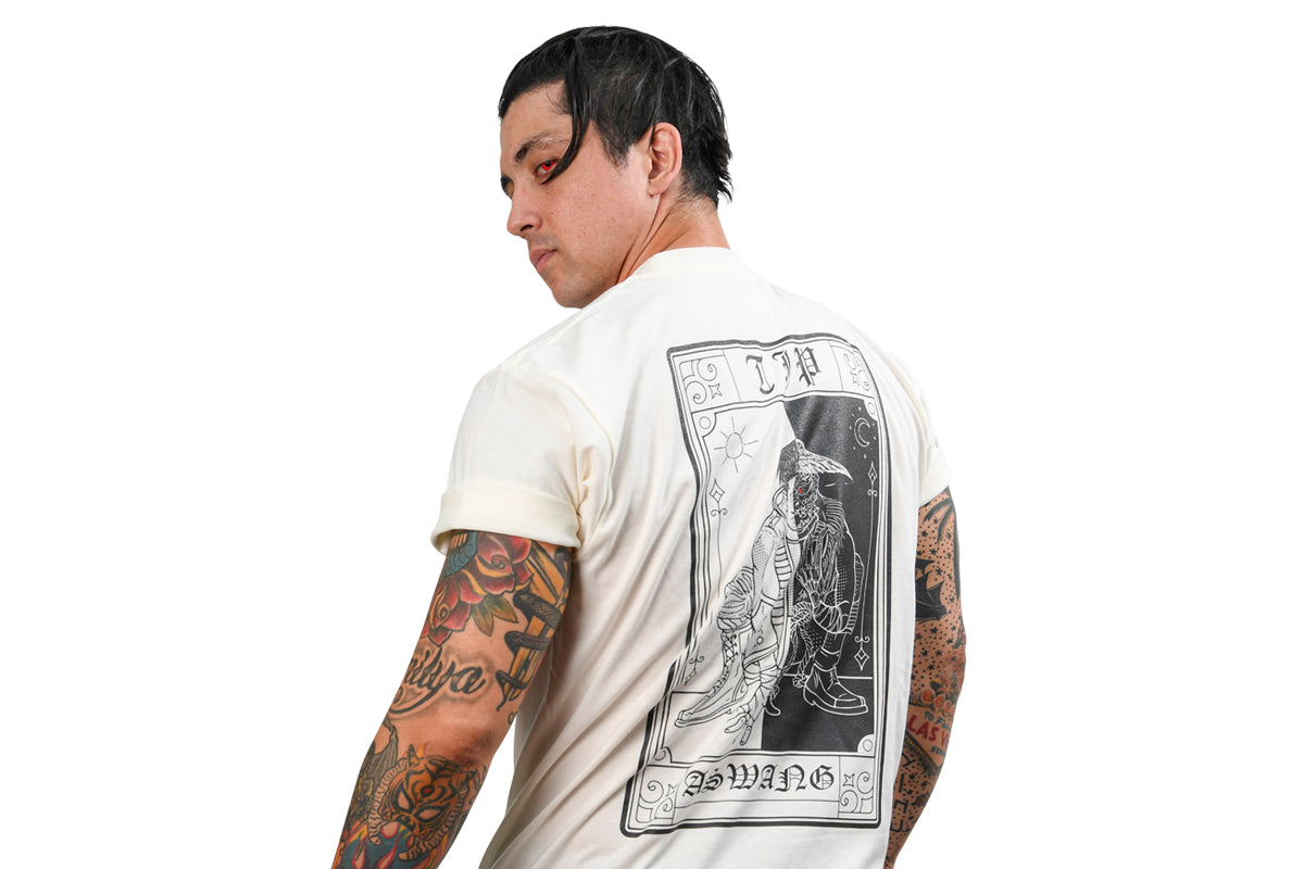 TJP「CARD」Tシャツ(アイボリー)