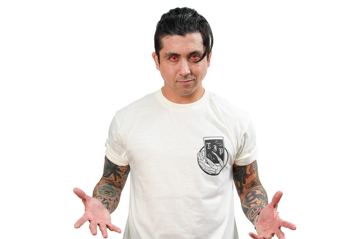 TJP「CARD」Tシャツ(アイボリー)