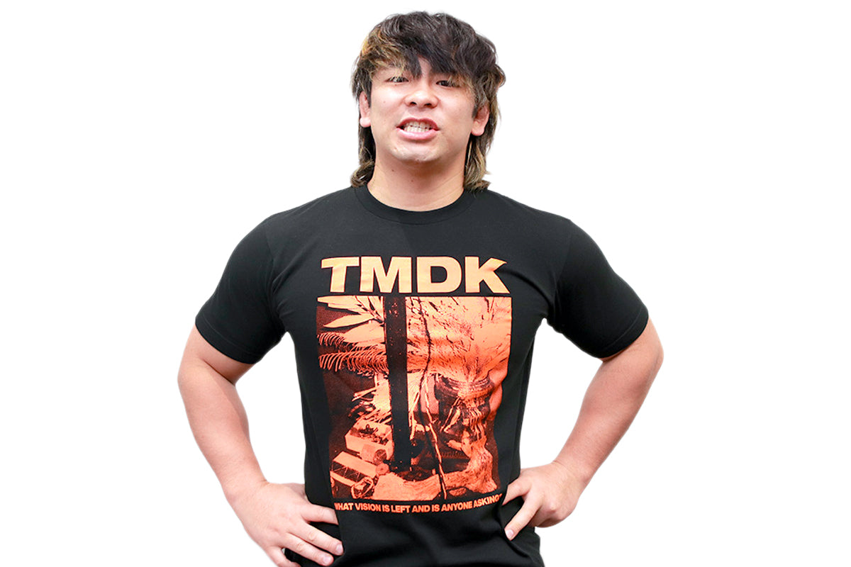 TMDK「VISION」Tシャツ(ブラック×オレンジ)