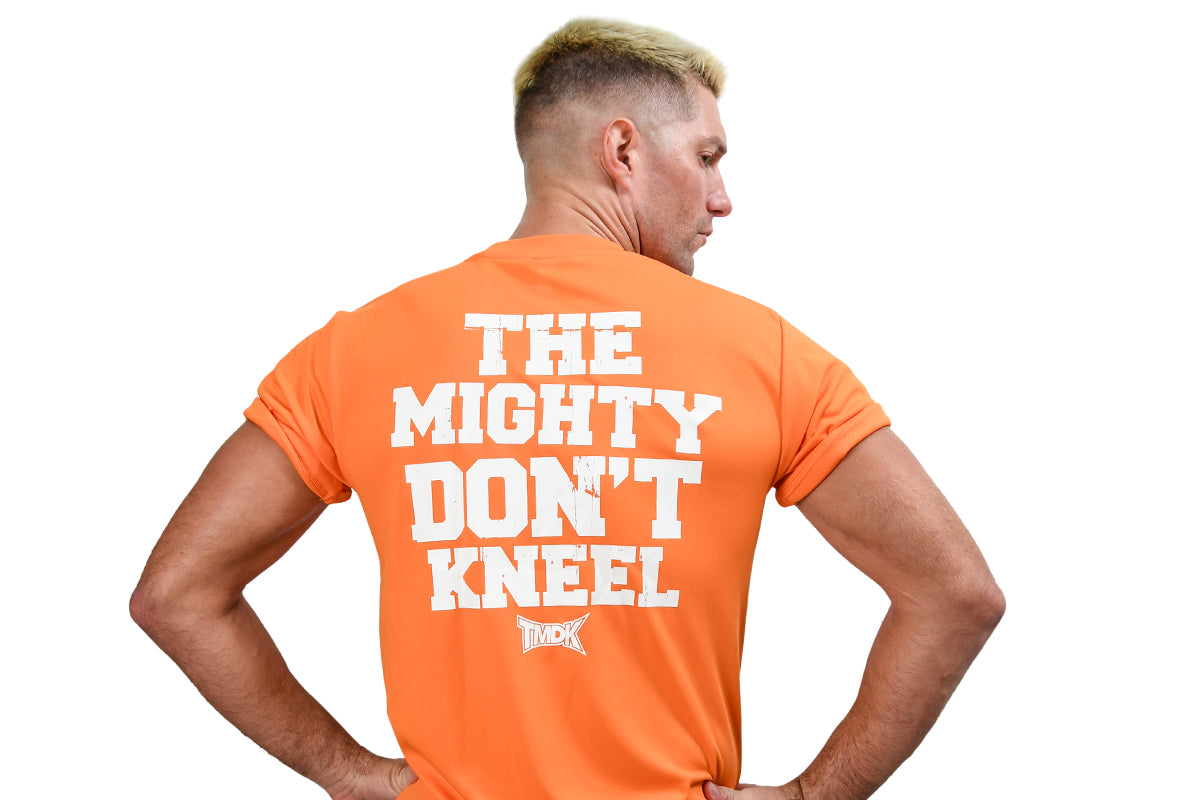 TMDK ドライTシャツ(オレンジ×ホワイト)