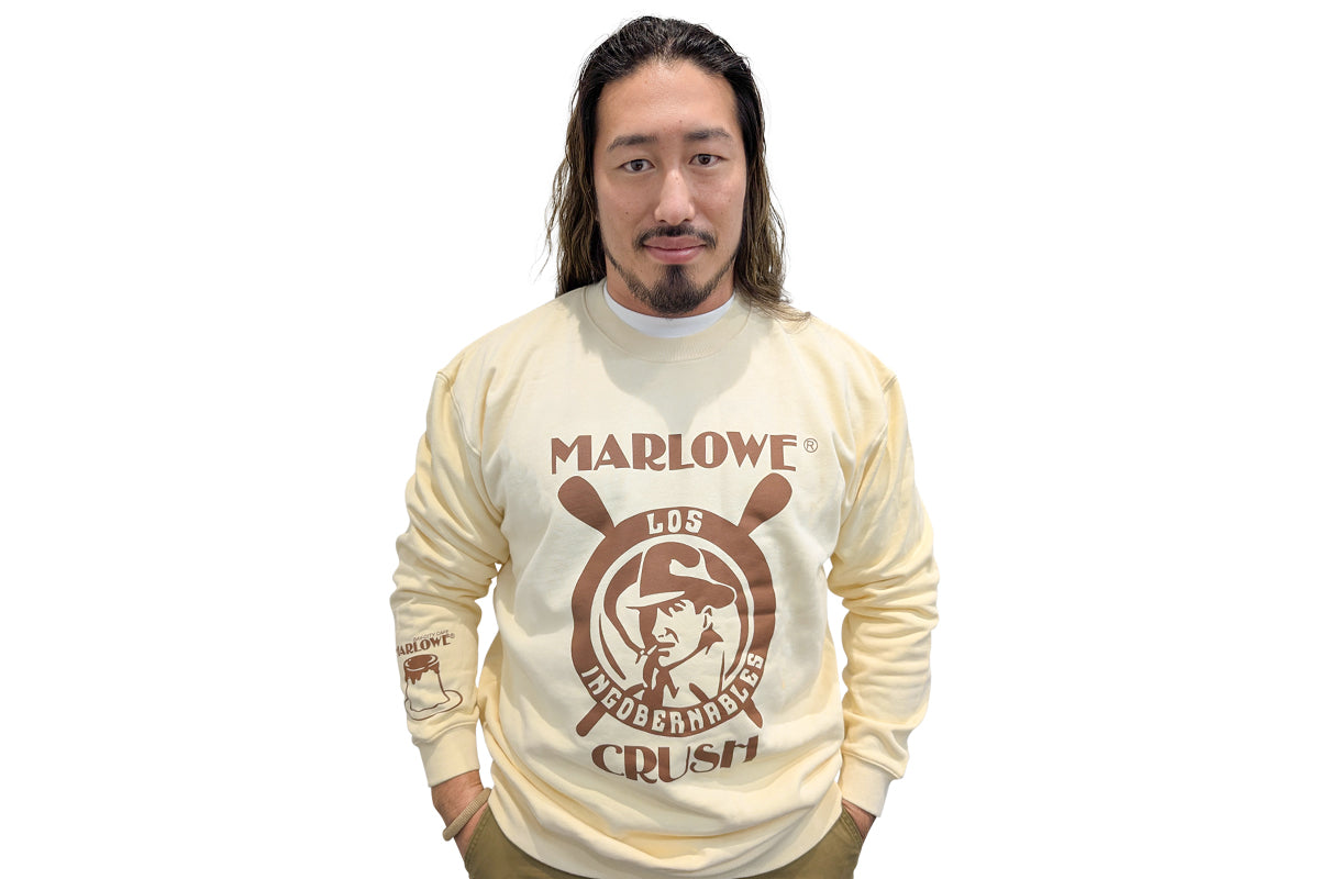 辻陽太 × マーロウ コラボ スウェットトレーナー(フレッシュクリーム)