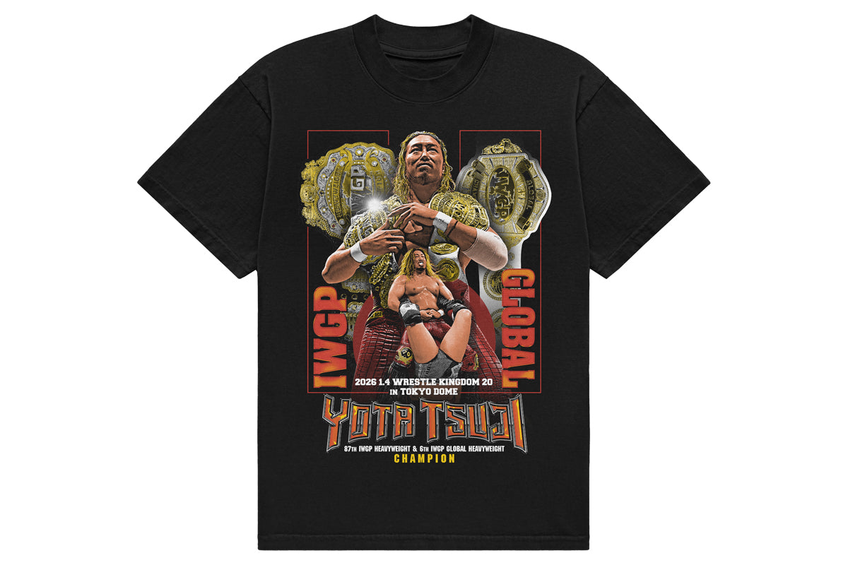 【2/26以降お届け】辻陽太 第87代IWGPヘビー級&第6代IWGP GLOBALヘビー級 二冠記念Tシャツ