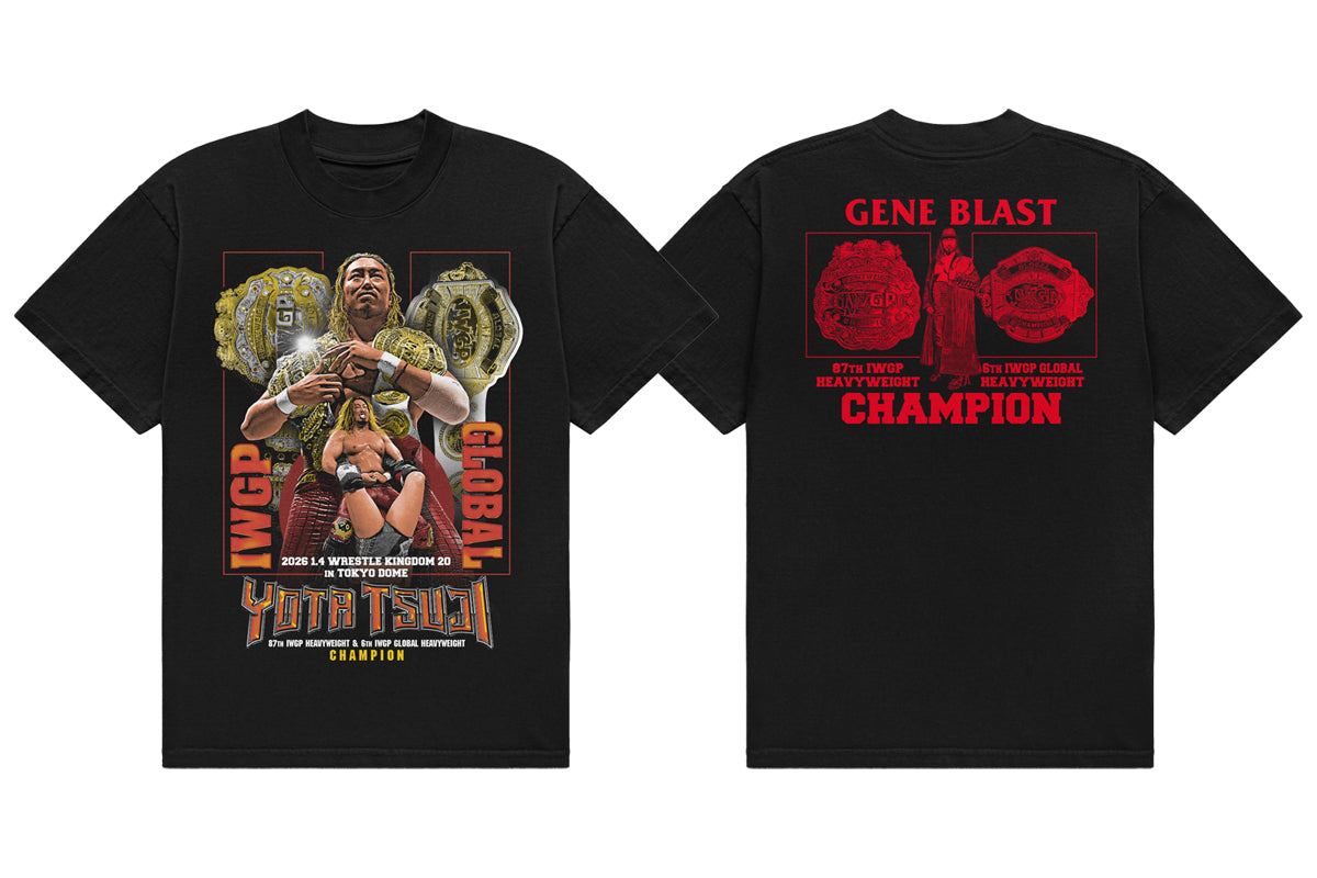 【2/26以降お届け】辻陽太 第87代IWGPヘビー級&第6代IWGP GLOBALヘビー級 二冠記念Tシャツ