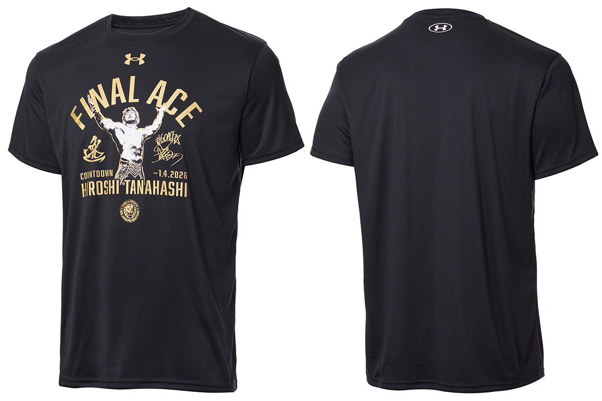 UA 棚橋弘至 FINAL ACE GRAPHIC Tシャツ（ブラック）