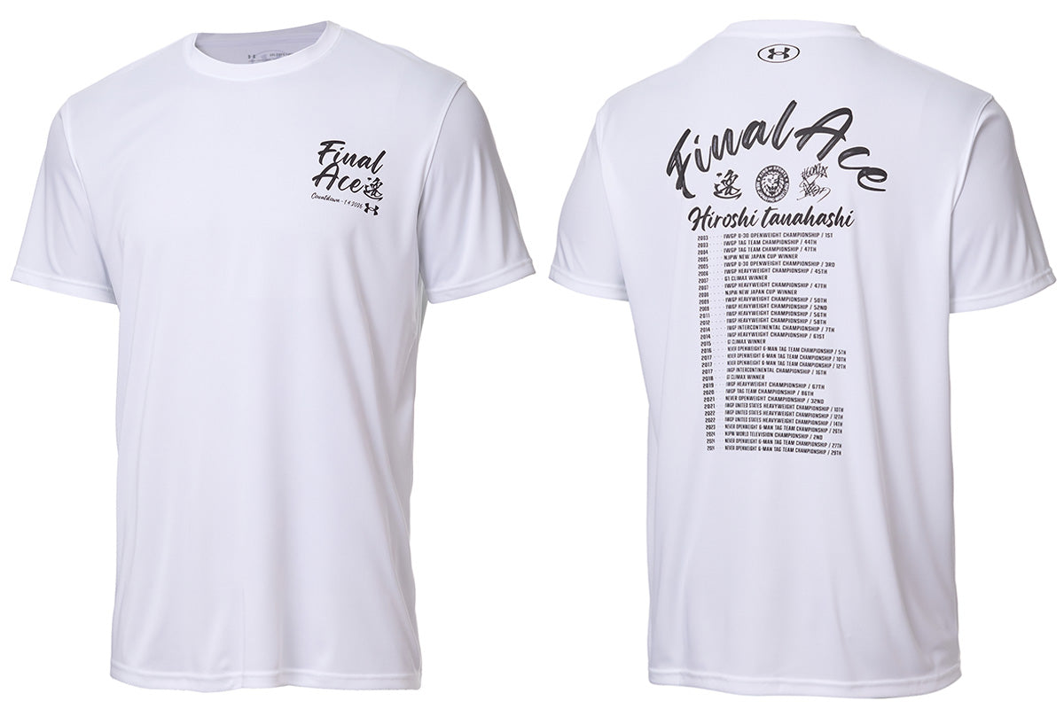 UA 棚橋弘至 FINAL ACE LEGACY Tシャツ（ホワイト）