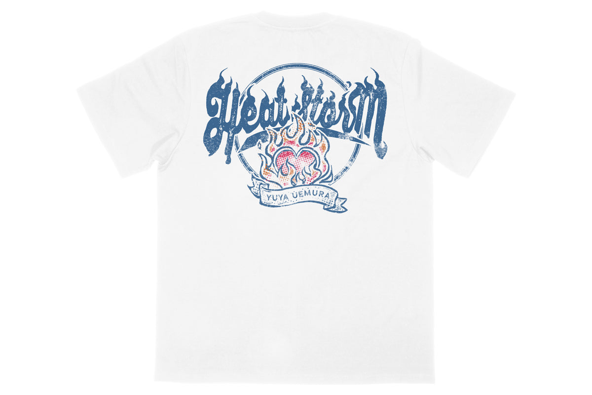 上村優也「HEAT STORM」Tシャツ(ホワイト・2024)