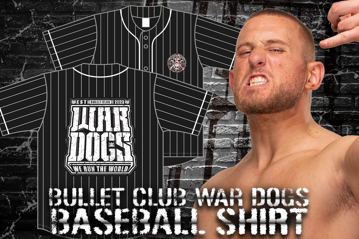 BULLET CLUB WAR DOGS「DPSCM」べースボールシャツ