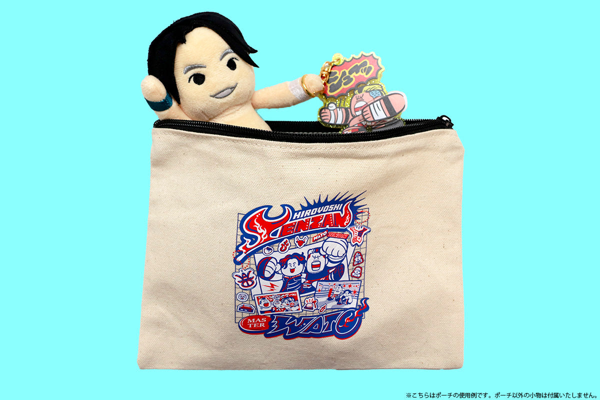 【8月中旬以降お届け】マスター・ワト&天山広吉 メモリアルTシャツ&フラットポーチ