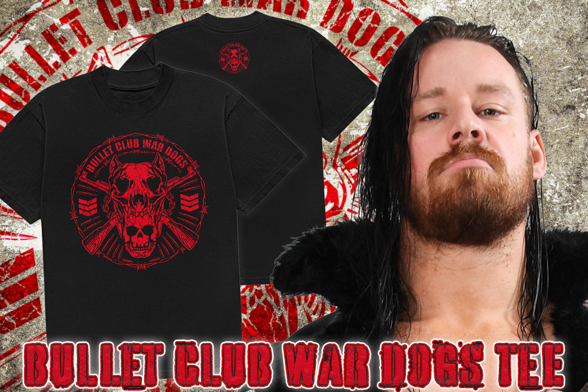 BULLET CLUB WAR DOGS Tシャツ(2025・ブラック×レッド)