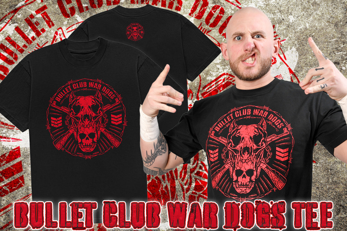 BULLET CLUB WAR DOGS Tシャツ(2025・ブラック×レッド)
